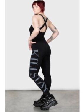 Killstar Black Jumpsuit with Side Logo XS/S
